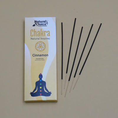 Cinnamon Incense - Solar Plexus / Manipura Chakra Incense 80 Sticks