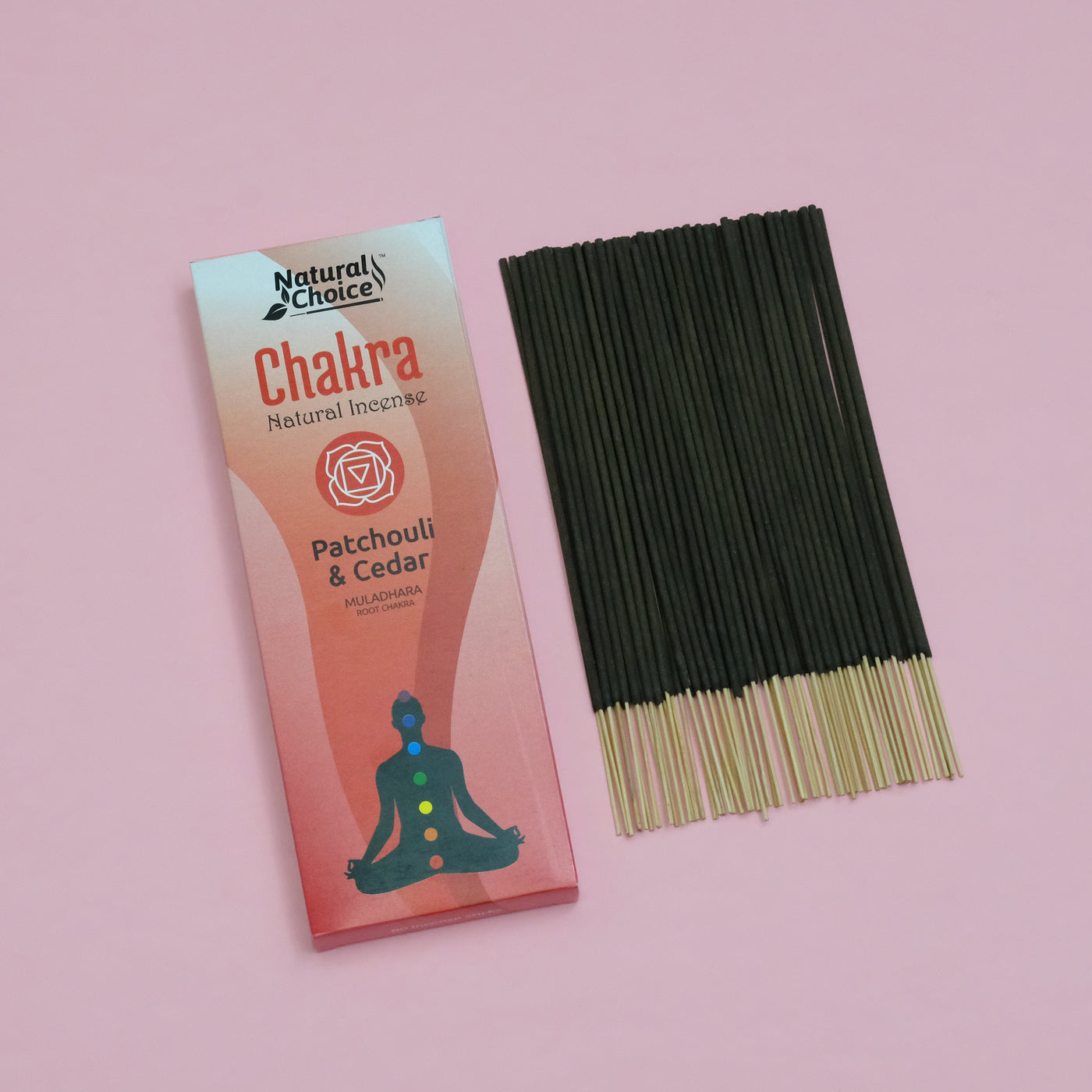 Patchouli & Cedar Incense - Root / Muladhara Chakra 80 Sticks