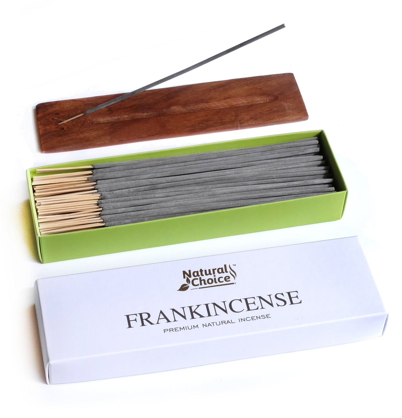 Frankincense Premium Natural Incense Gift Box with Incense Burner (150 sticks)
